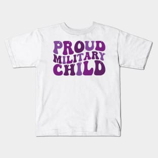 proud military child Kids T-Shirt